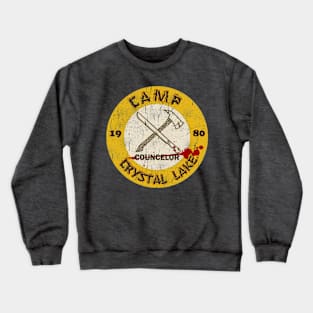 Vintage Camp Crystal Lake Counselor Crewneck Sweatshirt